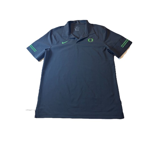Nike Oregon Ducks Dri Fit Polo Shirt Men's Large Black CQ5287-010 - Picture 1 of 8